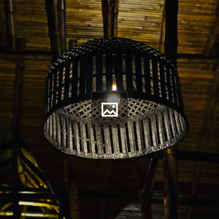 Handmade Hanging Metal Lamp
