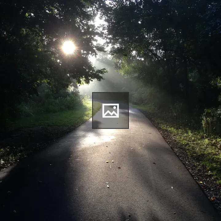 Jogging trail in nature