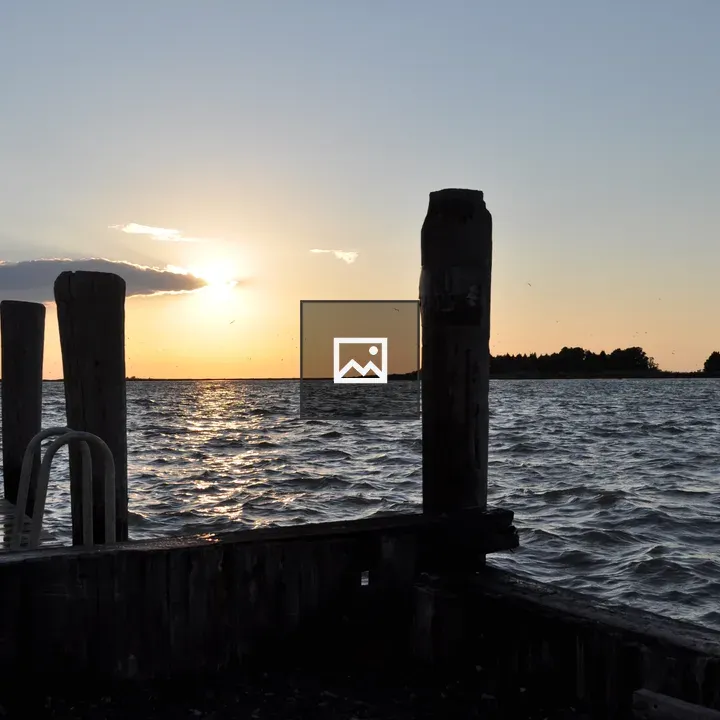 Silhouette of Pier at Sunset