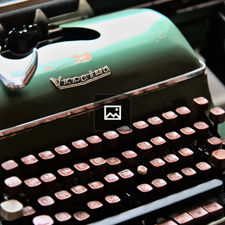 An old typewriter