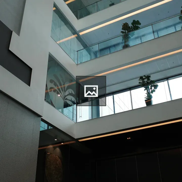 Interior building with multiple floors