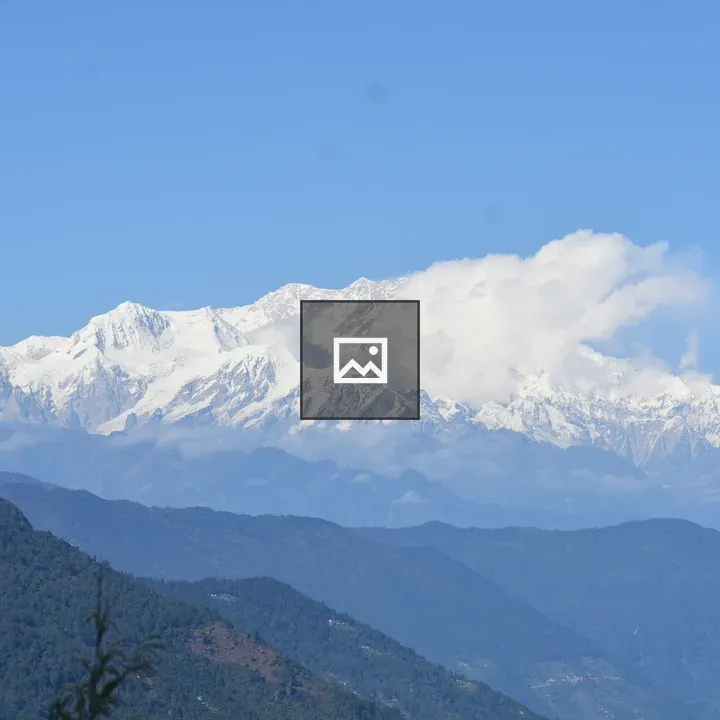 Kanchenjunga Mountain Peak