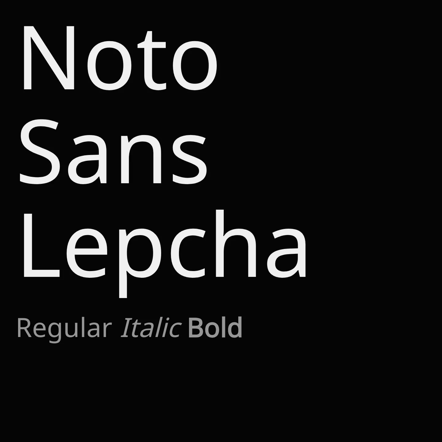 Noto Sans Lepcha
