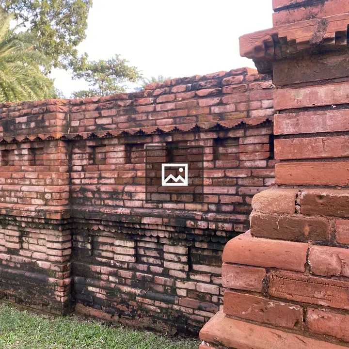 Red Brick Wall with Pattern