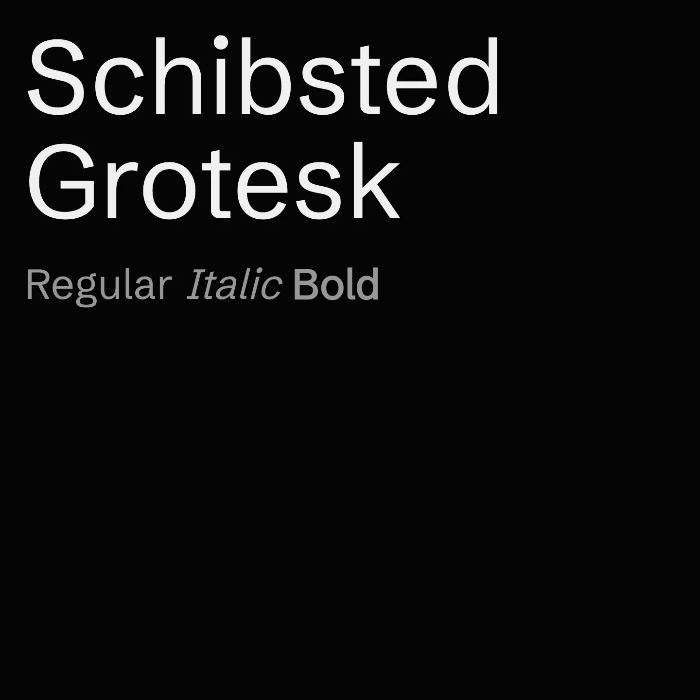 Schibsted Grotesk