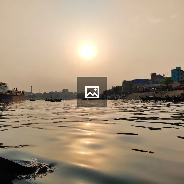 View of Dhaka Turag River from a Boat