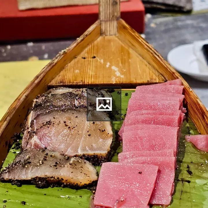 Sashimi on Green Leaves Tray