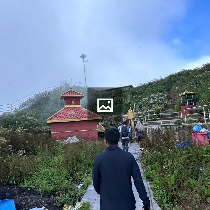 Hikers near Narayansthan Temple