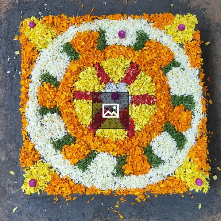 Onam pookalam design