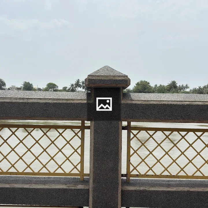 Decorative riverside railing