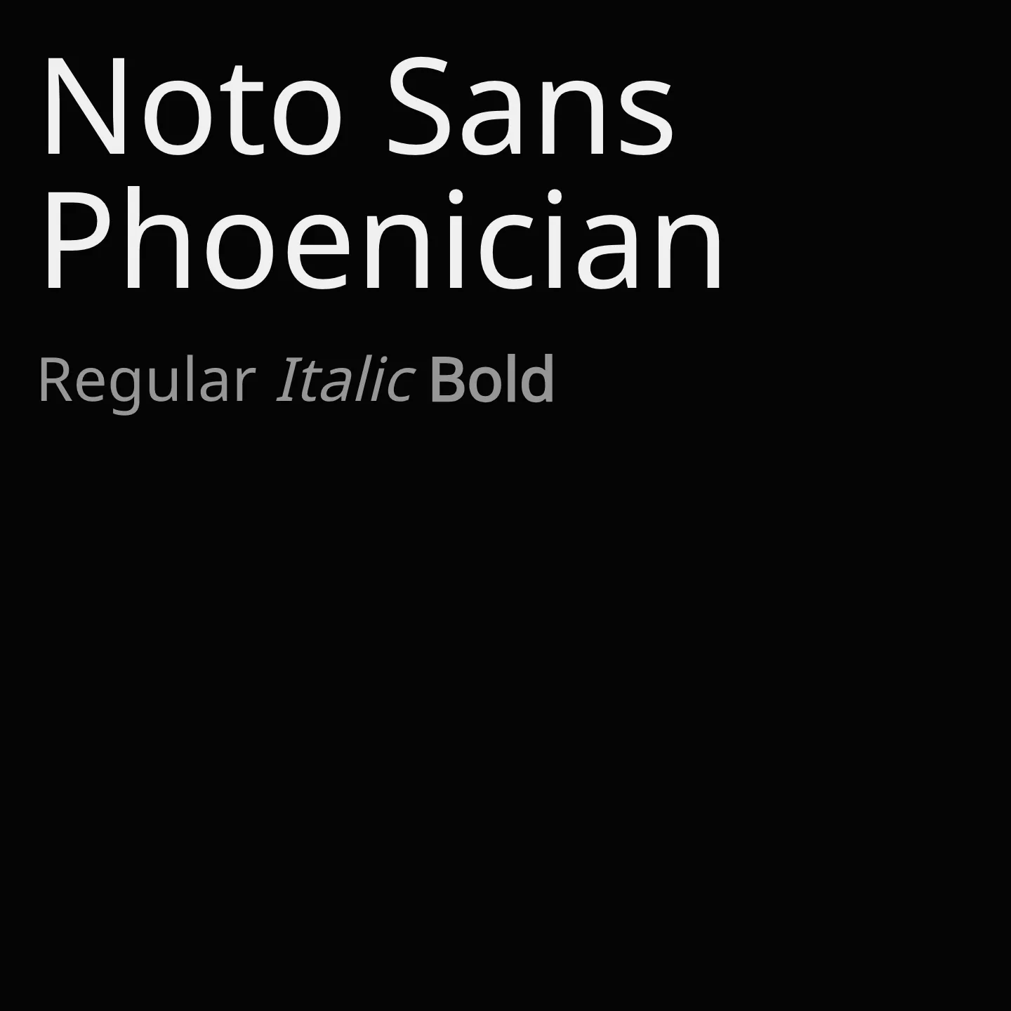 Noto Sans Phoenician