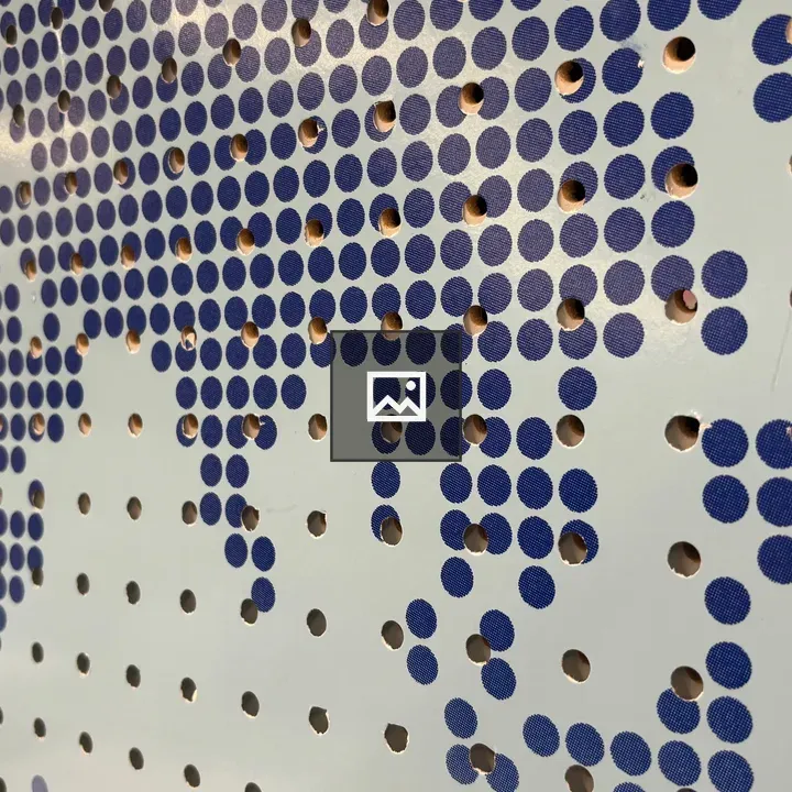 Blue Dots Earth Map Pegboard