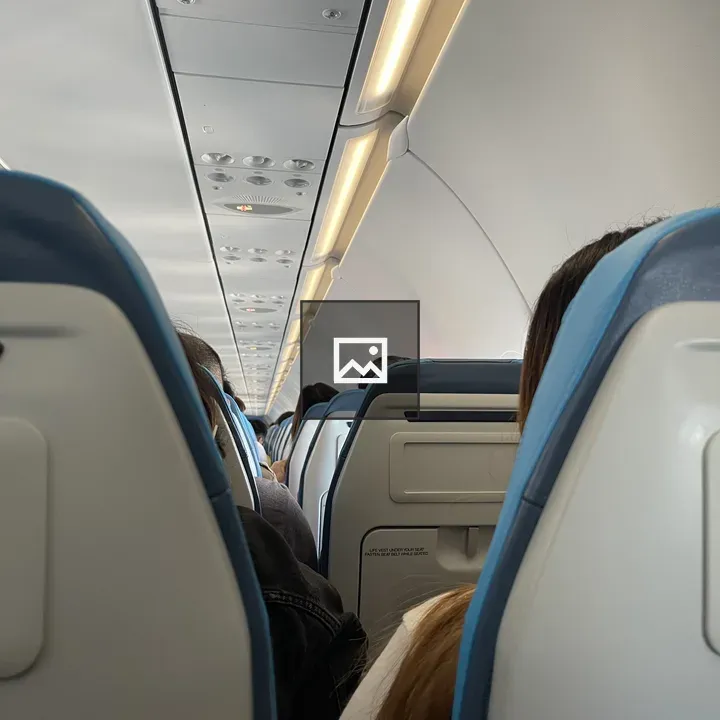 Interior of Airplane Cabin