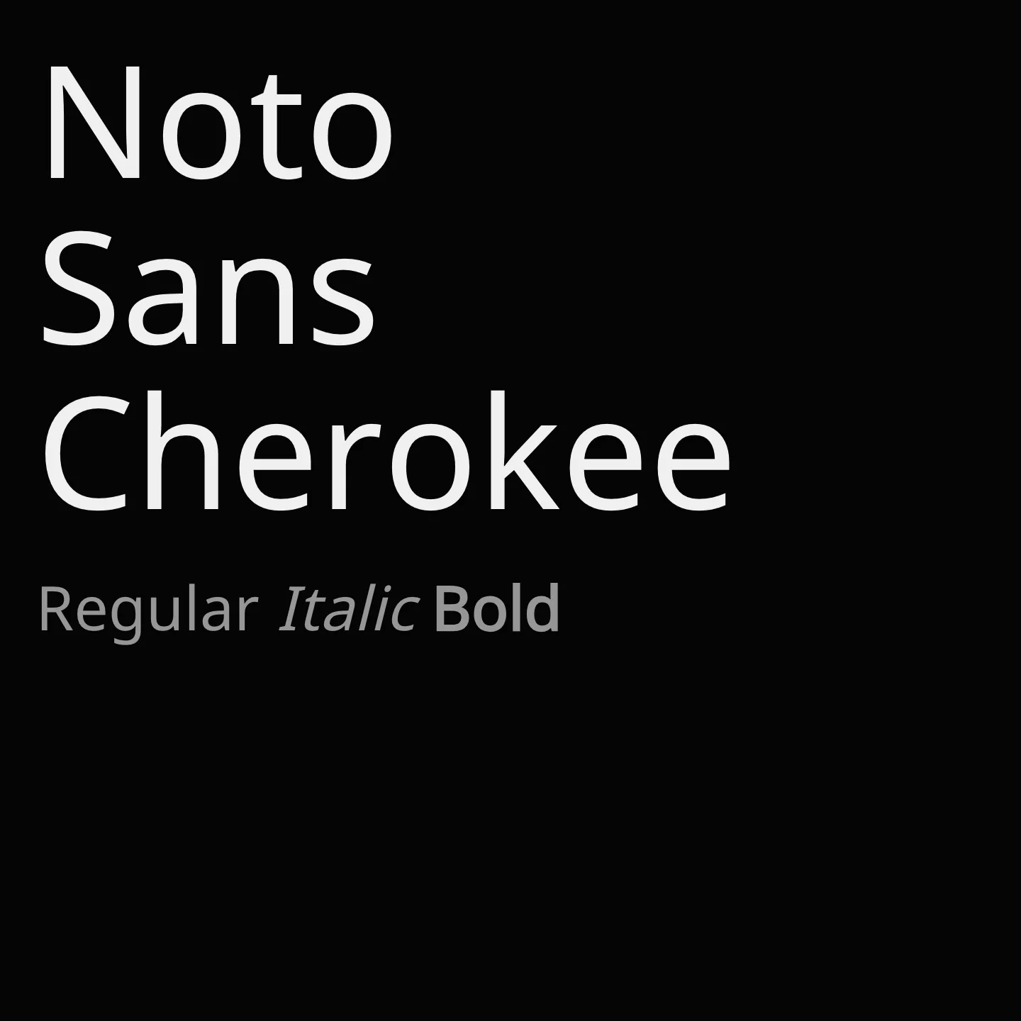 Noto Sans Cherokee