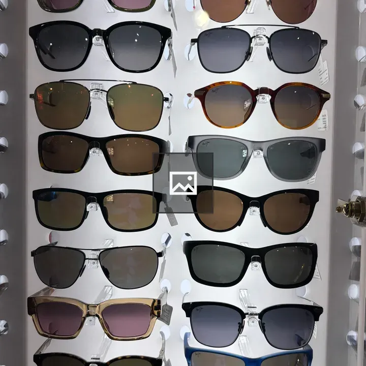 Two Columns of Sunglasses
