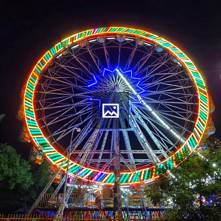 Ferris Wheel at Night Fairground