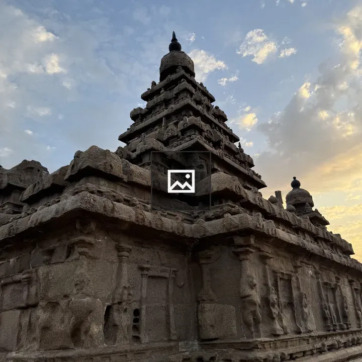 Ancient temple with carvings