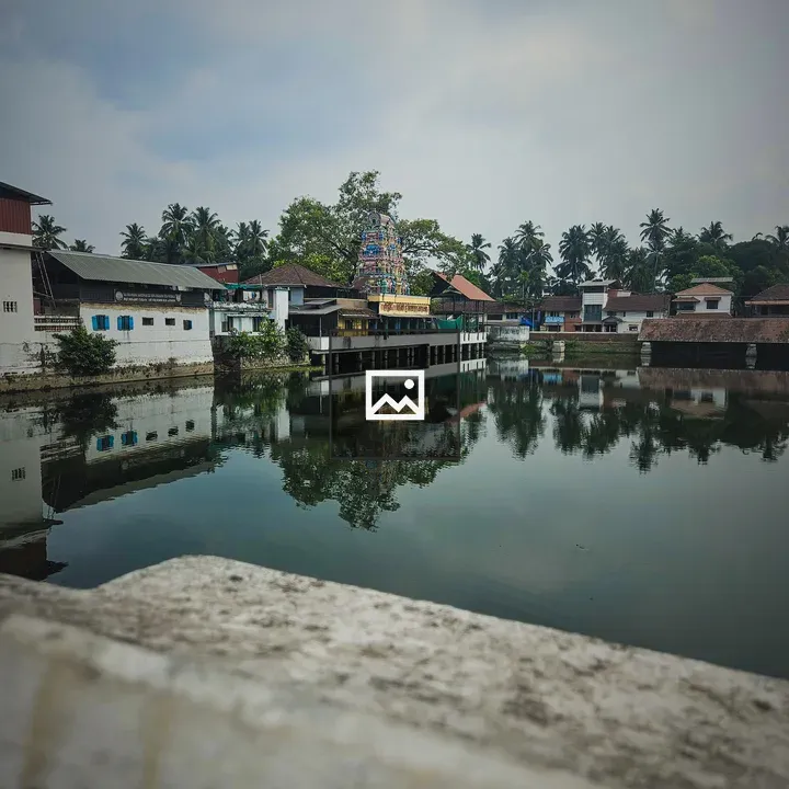 View from the pond at Tali Shiva Temple