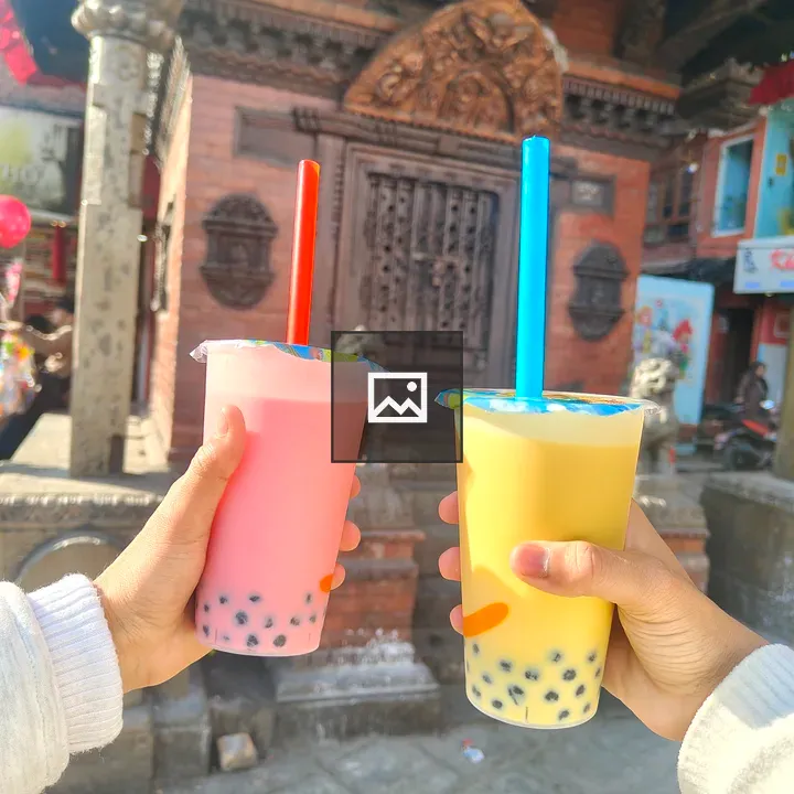 Colorful Bubble Tea Pair