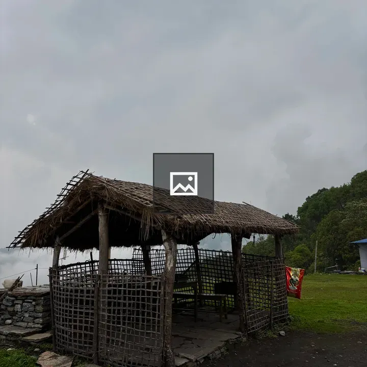 Wood and Bamboo Hut