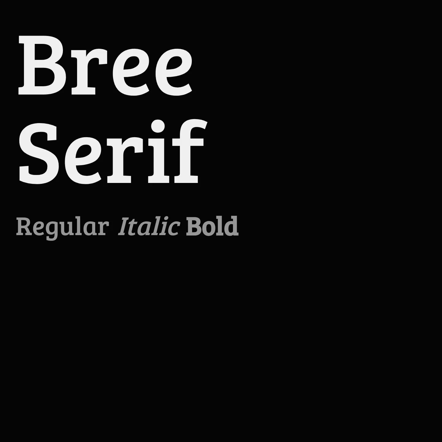 Bree Serif
