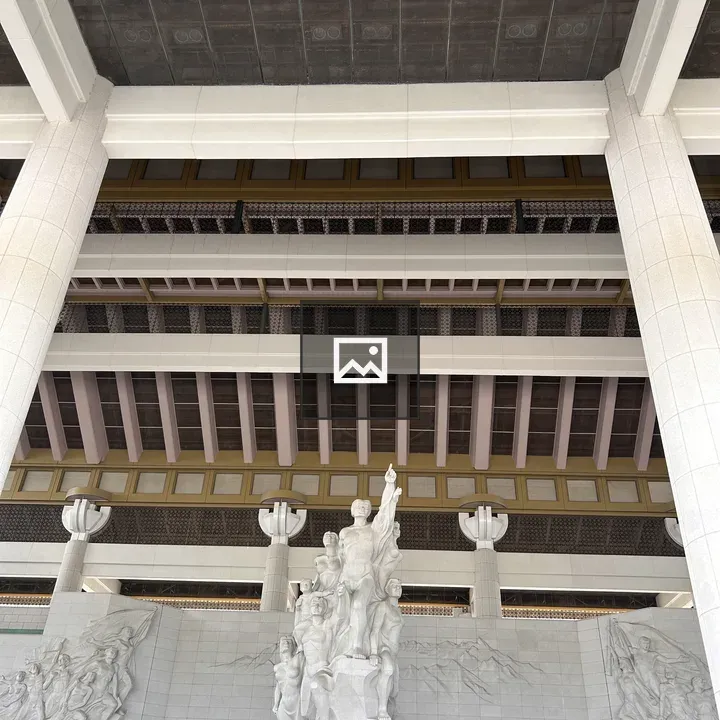 Architectural columns and sculptural relief
