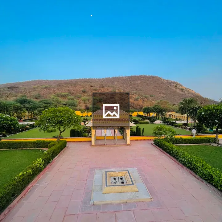 Sisodiya Rani Bagh Garden at Sunset