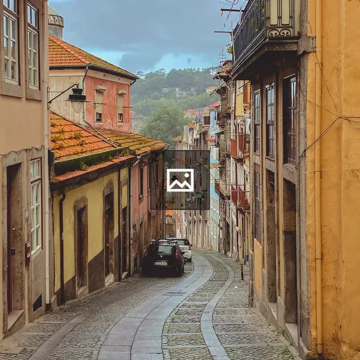 Old Town Street in Porto