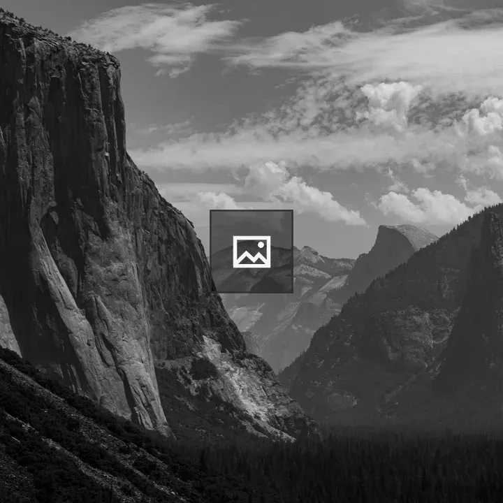 Yosemite Valley in Black and White