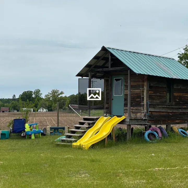Small playhouse on stilts