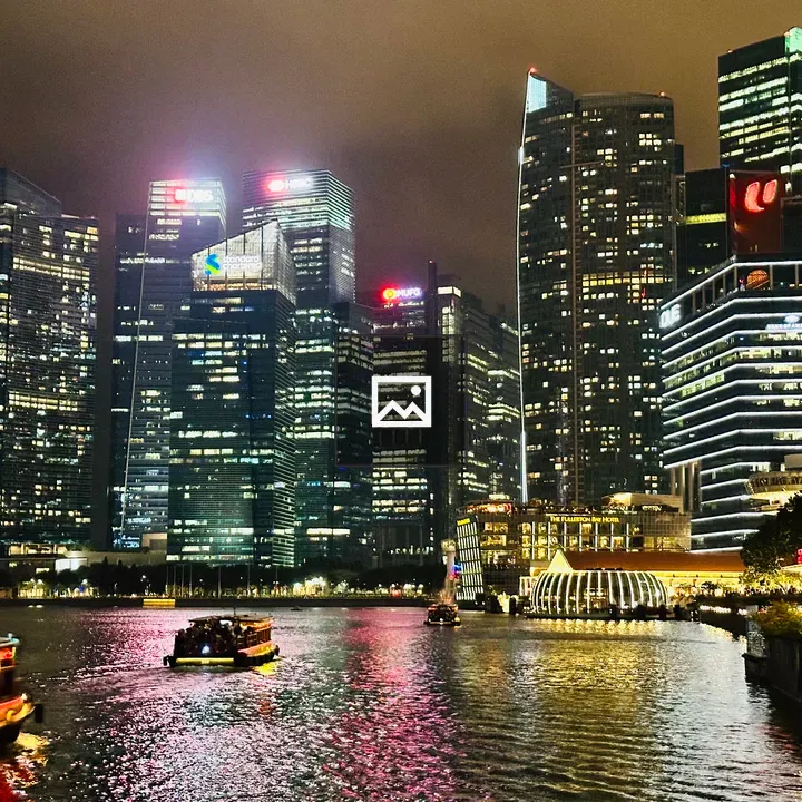 Night Marina Bay Scene