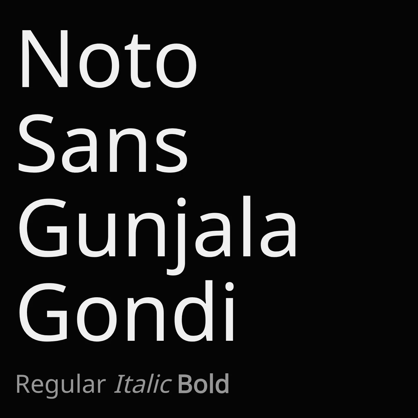 Noto Sans Gunjala Gondi