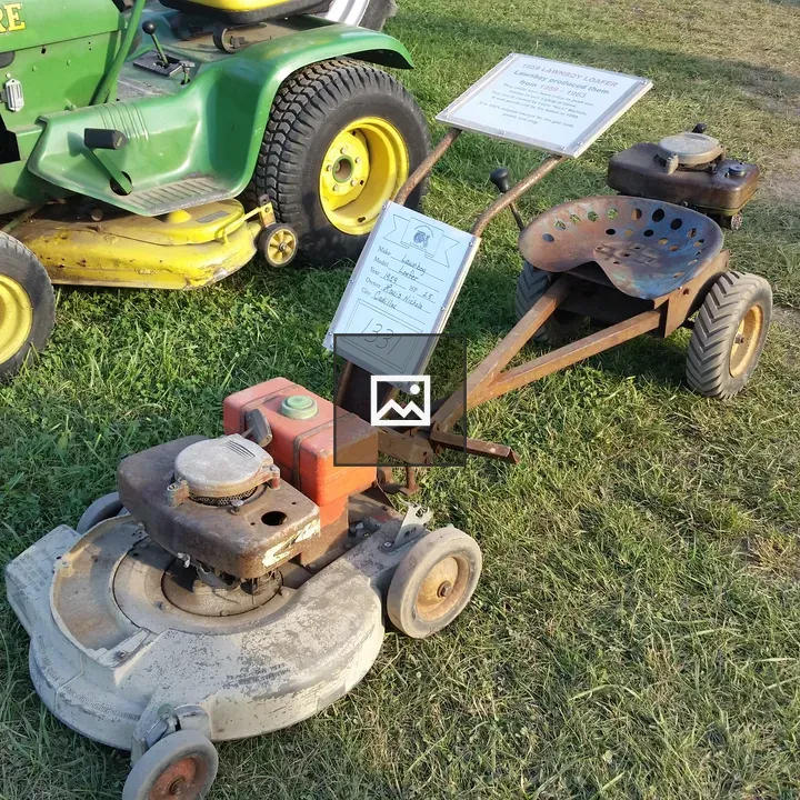 Old riding lawnmower