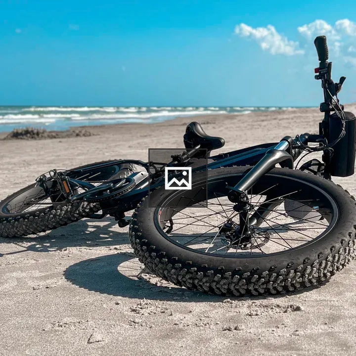 Electric bike on the beach