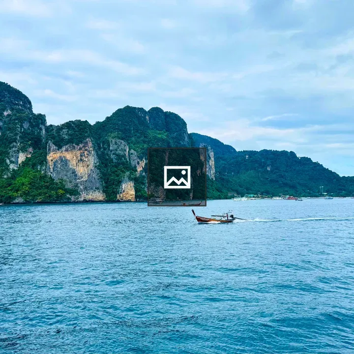 Turquoise Sea and Cliffs at Phi Phi Island