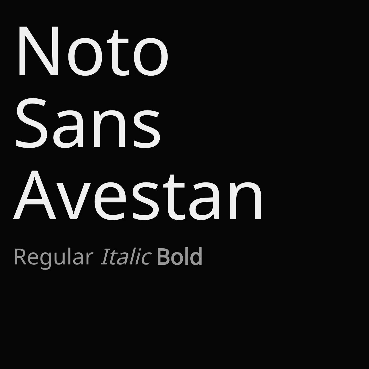 Noto Sans Avestan
