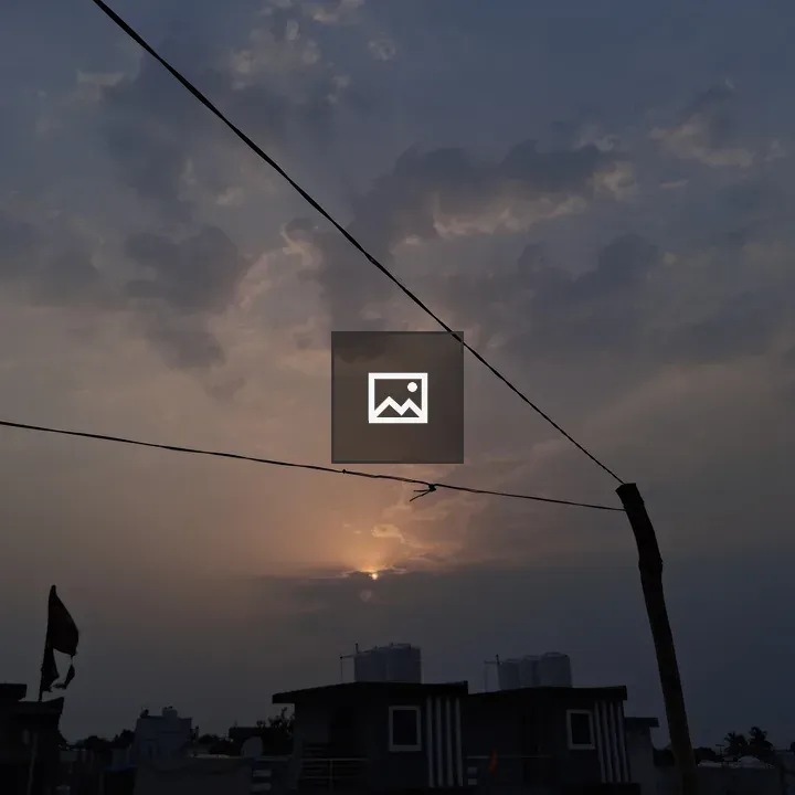 Dramatic Dusk Sky over Silhouettes