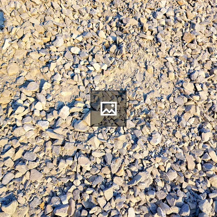 Close-up of gray gravel and pebbles