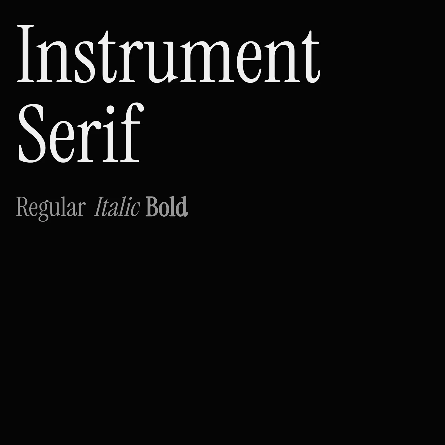 Instrument Serif