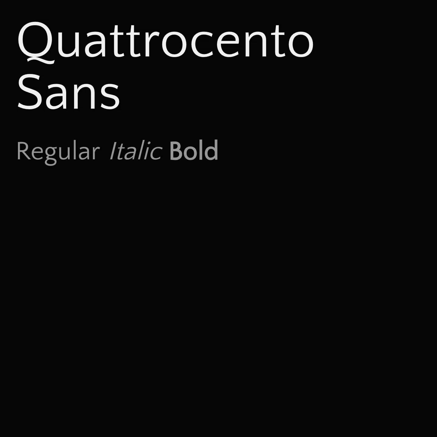 Quattrocento Sans