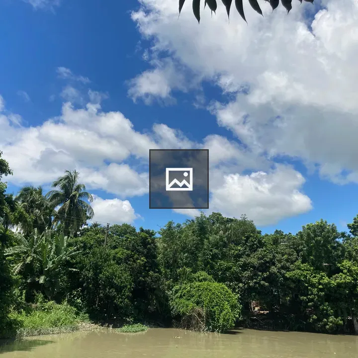 Riverside and Blue Sky