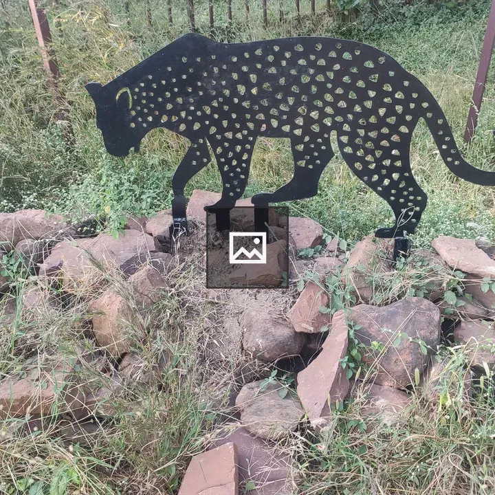 Black leopard cutout