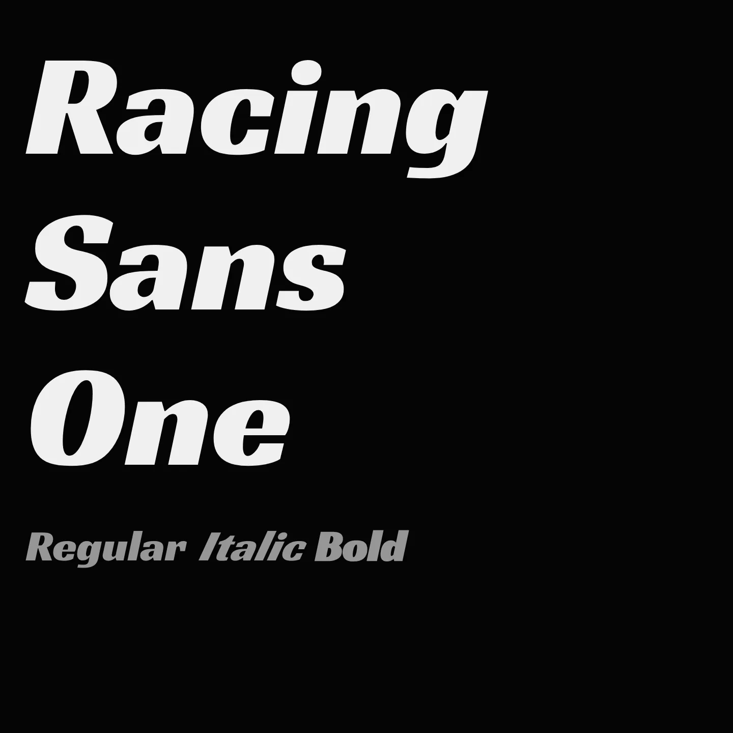 Racing Sans One