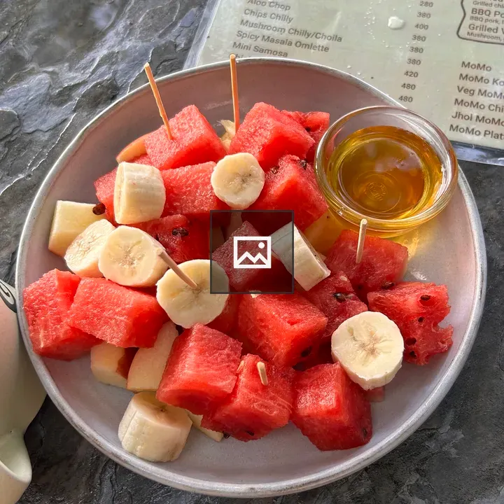 Fruit Plate with Watermelon and Banana