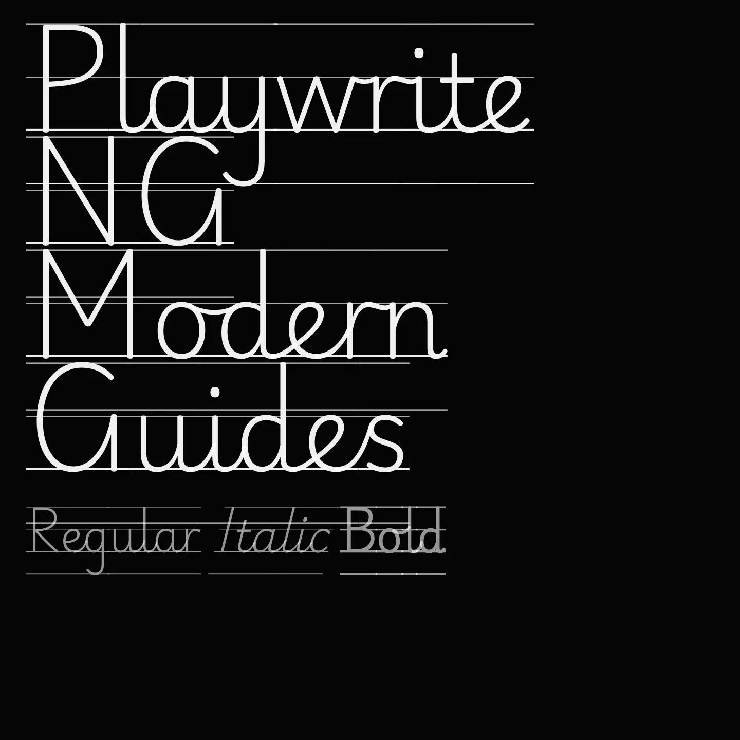 Playwrite NG Modern Guides