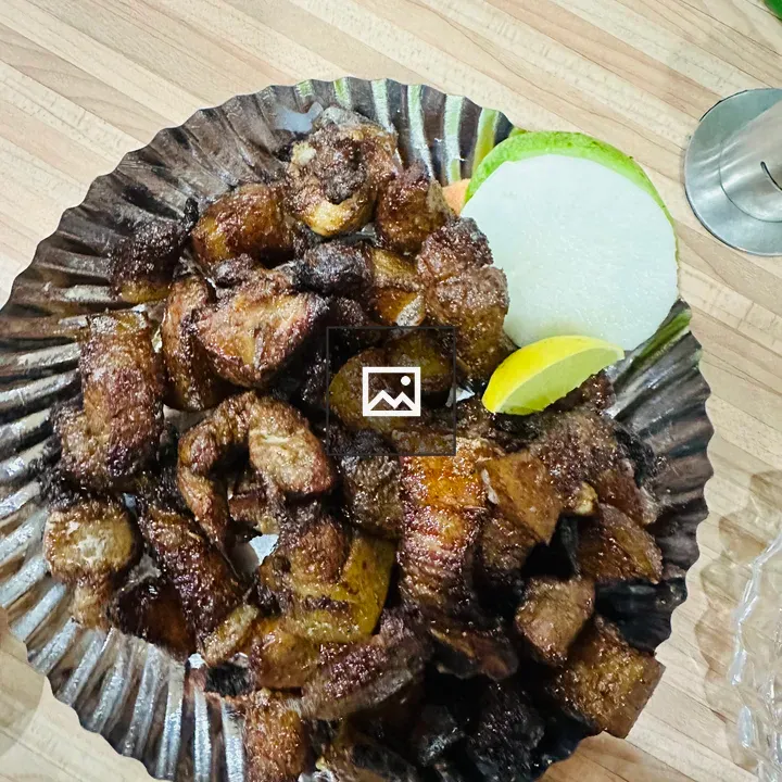 Pork sekuwa in oven pieces