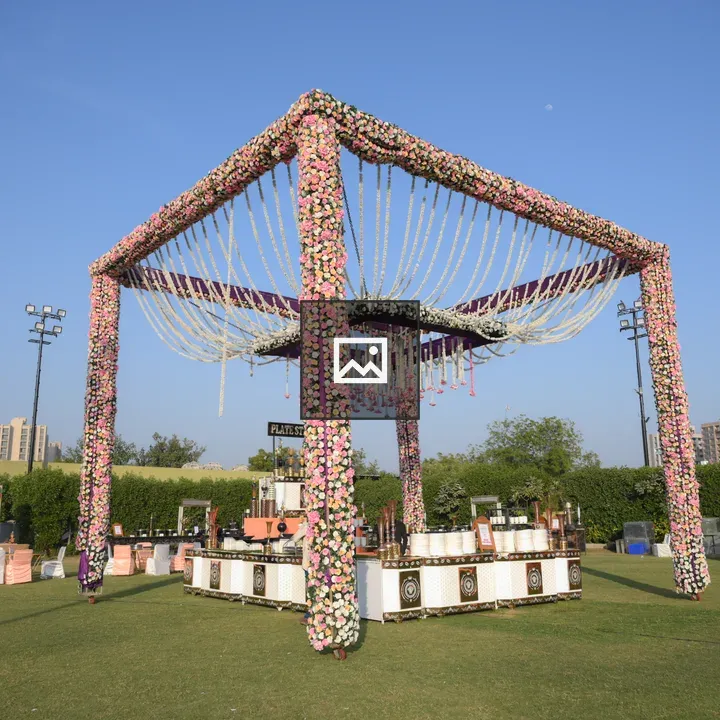 Colorful wedding decorations