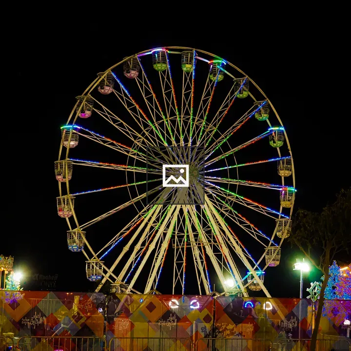 Ferris wheel at city carnival