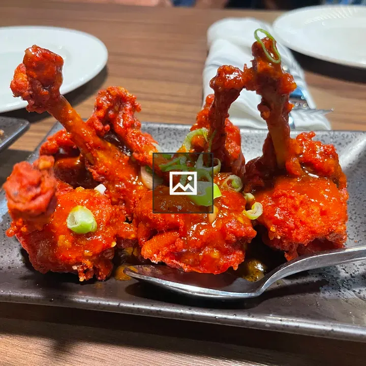 Spicy fried chicken lollipop