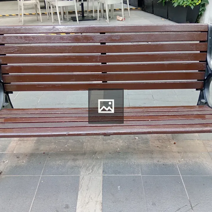 Wooden Bench in the Park